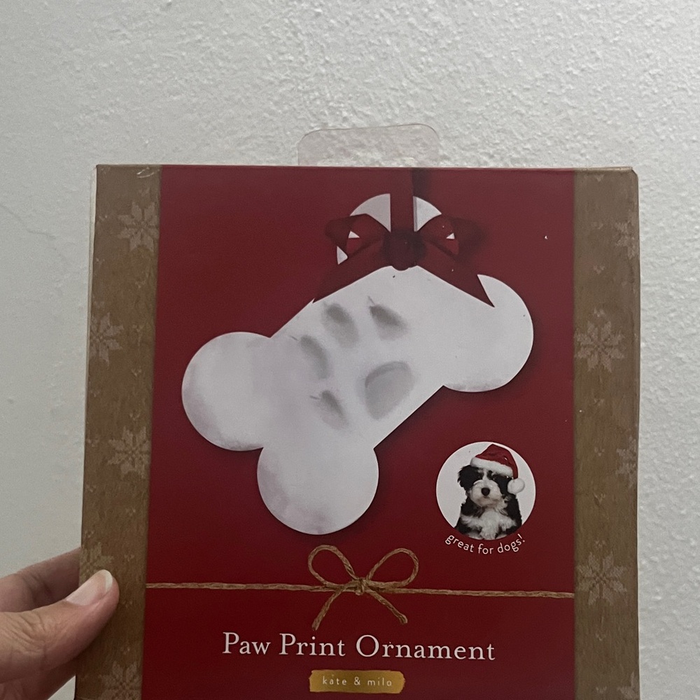 Kate & Milo Paw Print Ornament